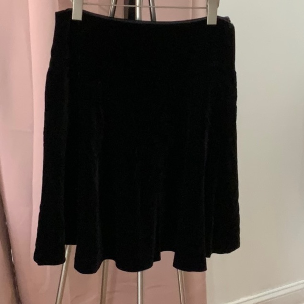 Black Velvet Skirt